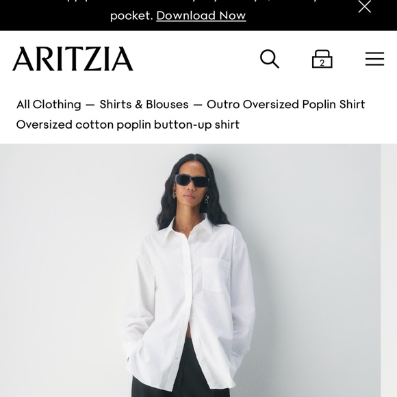 Babaton button down/poplin shirt - Picture 4 of 4